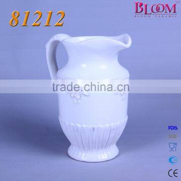 Cheap Ceramic White Pitcher photo-3