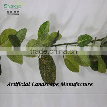 SJZJN 2562 High Quality Evergreen Decoration Artificial Hanging Leaves