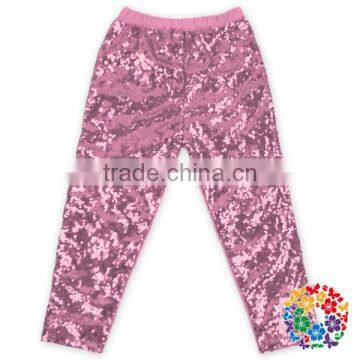 Wholesale Children Boutique Clothing Aque Sequin Long Pants Baby Sequin Pants photo-2