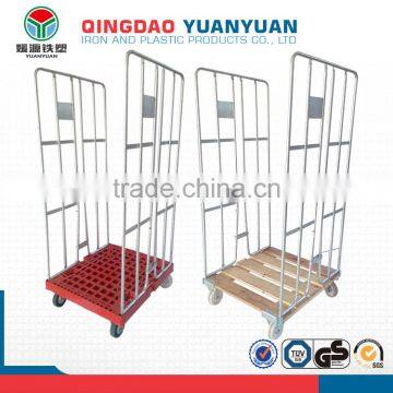 Wholesale 2 Sided Logistics Pallet Trolley Roll Container Storage Cage With Wheels photo-3