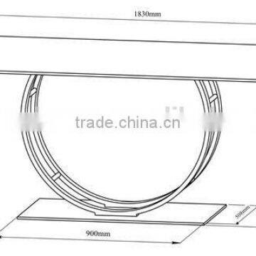Modern Dining Table With Glass Top and Chrome Base photo-5