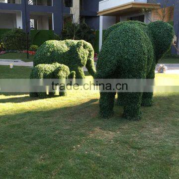 Fiberglass Elephant Sculpture With Artificial Grass photo-6