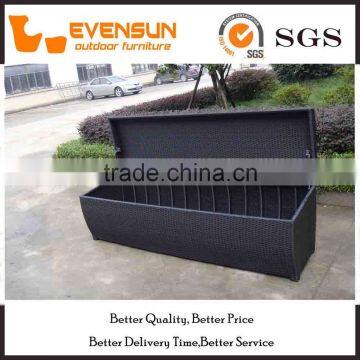 Large Long Size Wicker Storage Box Outdoor Rattan Furniture photo-3