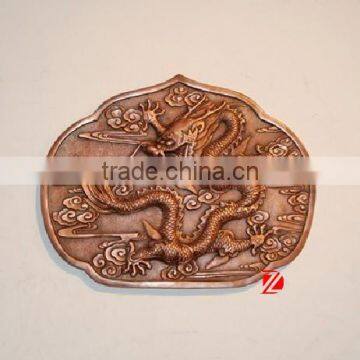 bronze chinese dragon statue for wall decoration