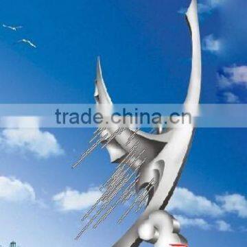 Beautiful 304 stainless steel swan sculpture