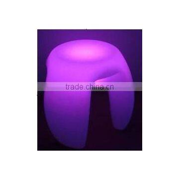Outdoor Garden RGB LED Short Plastic Stool Furniture photo-4