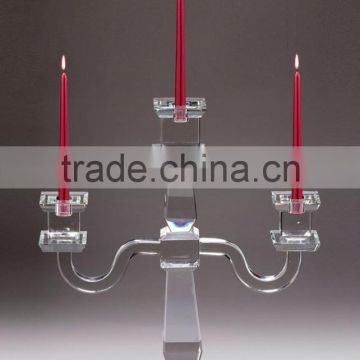 wholesale glass candelabras for weddings centerpiece, glass candle holders for candelabra