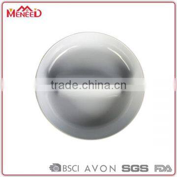 Hotel Plain White Plastic Odorless Ashtray With Cigarette Stand