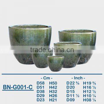 GLAZED CERAMIC OUTDOOR POT BN-G001 photo-3