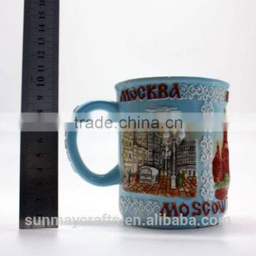 Wholesale Custom High Quality 3D MOSCOW Souvenir Ceramic Cup for Sale photo-6