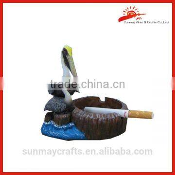 Wholesale custom polyresin bird ashtray souvenir for sale