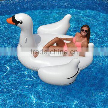 2017 Fashion Leasure Giant White Swan Swimming Inflatable Toys Flamingo Pool Float for Adults and Kids Water Games Party Toys photo-3