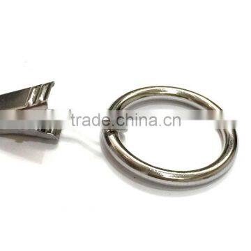 Hot Sale Chrome Plating Iron Curtain Ring With Clip / Rod Ring With Clip Hanging / A Ring With A Clip photo-3