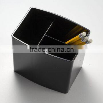 Best Selling High Quality Office Large Three-Tiered Pencil Cup, Black photo-2