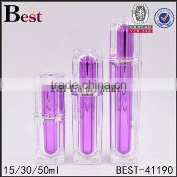 15ml 30ml 50ml Bottle Special Triangle Shape Gold Color Acrylic Body Lotion Bottle With Pump photo-2