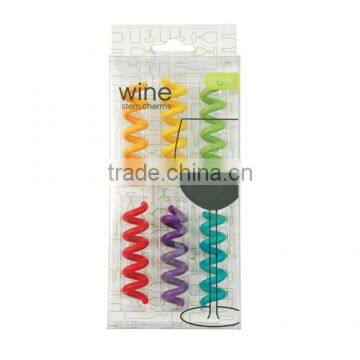 Multicolored Curly Wine Stem Charms Drink Markers photo-5