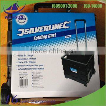 promotion plastic folding shopping cart