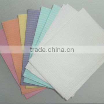 Disposable paper plastic dental bibs