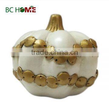 2015 New Resin Halloween decoration white pumkin