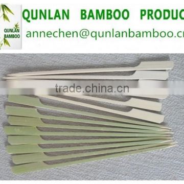 Flat pick disposable bamboo skewers sticks for bbq