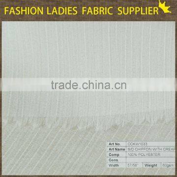 100polyester Pure Chiffon Solid White Fabric, Chiffon Fabric for Maxi Dress photo-3