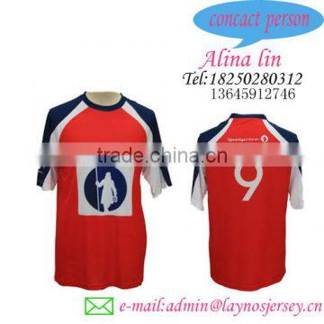 100%polyester Breathable Popular Soccer T-shirt photo-3