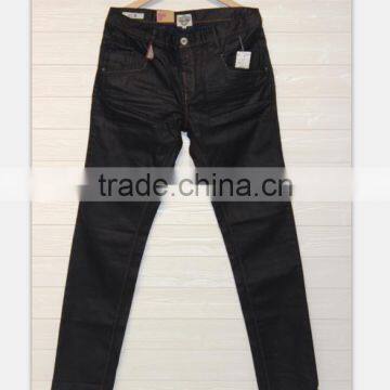 GZY China manufacture selling fashion innovative design 100% cotton mens jeans pants straight casual stock