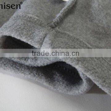 Apparel Manufacturer Pocket Outdoor Wear Plain Grey Xxxxl Men's Polar Fleece Coat photo-6