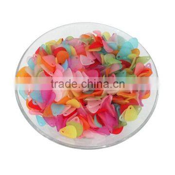 Custom Frosted Acrylic Flower Petal Beads Factory Wholesale Plastic Flower Petal Beads for Jewelry Accessories photo-2