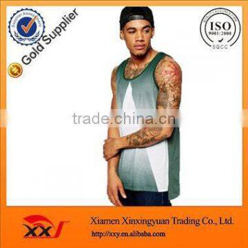  top sellers long tank top men gym t shirt stretch mens gym singlet