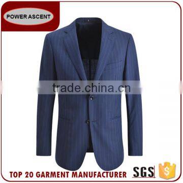 Best Brand Chinese Factory Custom Design Men'S Slim Fit Stripped Suit For Men