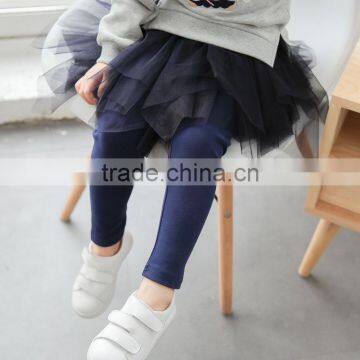 S60651B Baby Girl Culottes Leggings Gauze Pants Party Skirts Bowknot Tutu Skirts photo-2