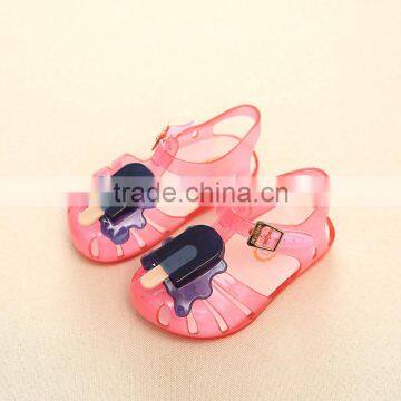 S16859A Lovely New Style Children Girls Flat Casual Jelly Sandal Shoes photo-5