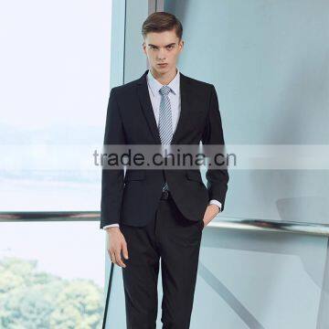 OEM Wholesales Office Men Wear Uniform Black Fashion Mens Suits