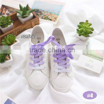 8mm Flat Tie Dry Laces~In Stock Gradient Rainbow Color Shoelaces~Polyester Printing Laces For Sneakers~Amazon Suppliers photo-4