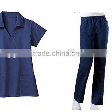 Body Fit Mock Wrap Hospital Staff Uniform