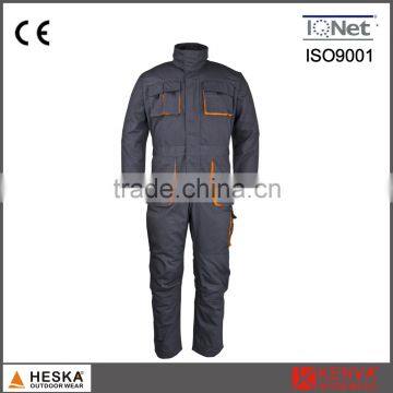 OEM wholesale men workwear coverall with polycotton twill