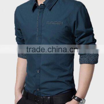2016 New Style Multi Colored Slim Fit Casual Shirt for Men photo-3