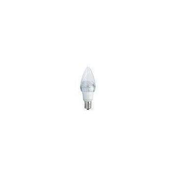 No UV / IR 5W C37 Clear Candle Bulbs 300lm Warm White / Led Candle Bulbs CE, RoHS, ISO9001-2008