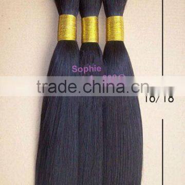 Remy hair bulk buy from China, hair accessory, virgin human hair extension