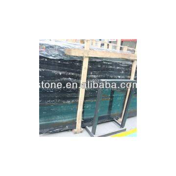 Silvery Dragon Black Marble Slab