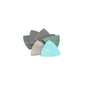 Triangular Diamond Electroplated Polishing Pads For Corner Grinding DEP-04