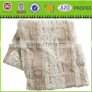 animal skin design cashmere faux fur blanket