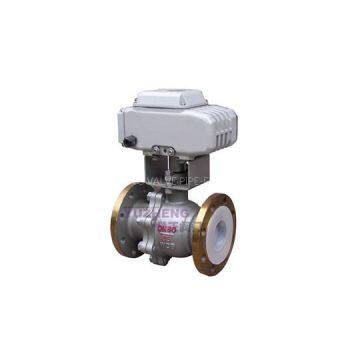 2PC Flange Electric Ball Valve With Inner FPM