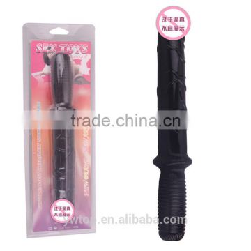 TPE Dildo with Handle Dildos Soft Penis Magic Wand Stick Sex Toy