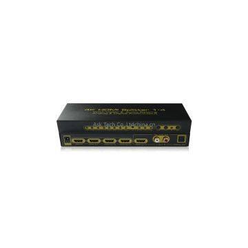 4k HDMI 1x4 splitter with extra audio out full 3D
