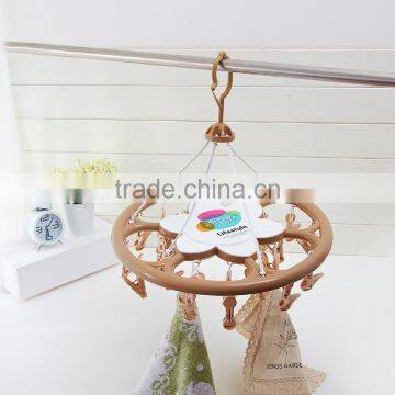 sale round plastic hanger with 24 clothes pegs