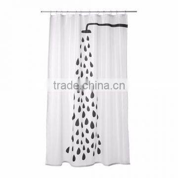100% Cotoon or 100% Ployster Waterproof Shower Curtain