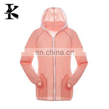 100% Nylon High quality waterproof summer thin fishing jacket