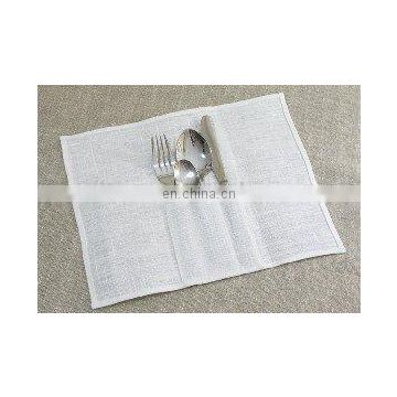 100% pure white linen napkin